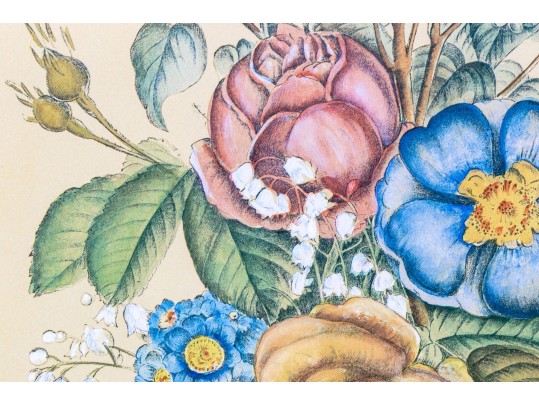 After Jean Louis Prévost (French, 1760-1810) Print Of A Floral Bouquet