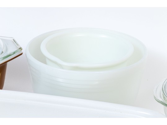 Assorted Kitchen Utensils, Including Corning Ware And Pyrex