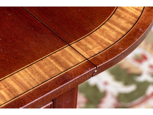 Baker Furniture Banded Mahogany Pembroke Table
