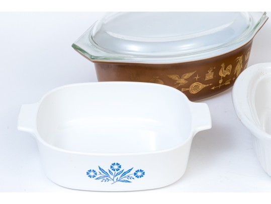 Assorted Kitchen Utensils, Including Corning Ware And Pyrex