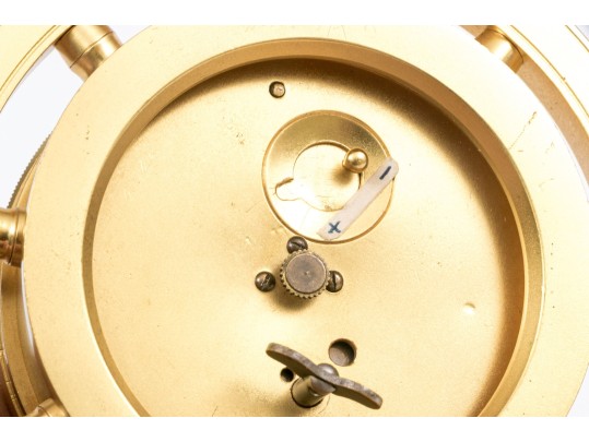 Antique English Howell & James Gilt Metal Nautical Mantel Clock, Ca. 1890