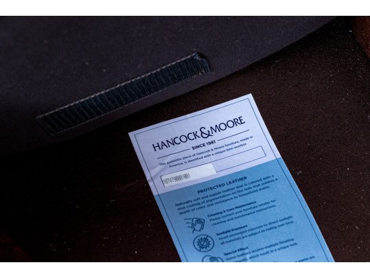 Hancock Leather Chesterfield Style Tufted Armchair With Ottoman