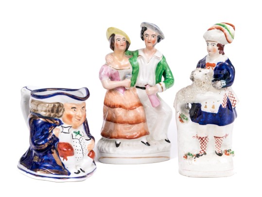 Collection Of Three English Staffordshire And Allerton's Ceramic And Mug