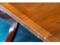 Twin Pedestal Banded Mahogany Extension Dining Table