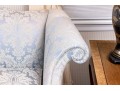 English Chippendale Style Camelback Custom Upholstered Sofa