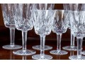 Set Of Nine Waterford Cut Crystal Stemware