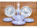 Collection Of Seven English Transferware Ceramics Including Spode & Coalport