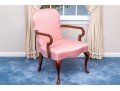 Queen Anne Style Mahogany Shepherds Crook Armchair
