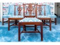Set Of Six Chippendale Style Dining Chairs