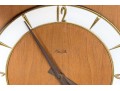 Mid-Century German Kienzle Teak Mechanical Wall Clock With Pendulum And Weights