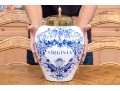 Williamsburg Restoration Dutch Delft Lidded Tobacco Jar