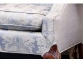 English Chippendale Style Camelback Custom Upholstered Sofa