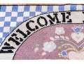 Handmade Welcome Friends Wool Mat