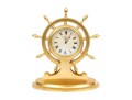 Antique English Howell & James Gilt Metal Nautical Mantel Clock, Ca. 1890