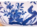 Original Royal Goedewaagen Delft Williamsburg Restoration Dutch Blue And White Ceramic Footed Bowl