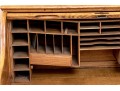 Antique Oak Secretary Desk With Tambour Top
