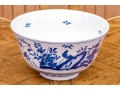 Original Royal Goedewaagen Delft Williamsburg Restoration Dutch Blue And White Ceramic Footed Bowl