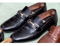 Collection Of Four Pairs Of Mens Dress Shoes, Including Ferragamo, Sizes: 10 1/2 And 11.