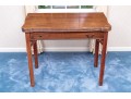 Chippendale Style Flip-Top Games Table With Extension Leaf, For Up-cycle