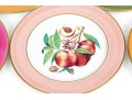 Vibrant Set Of Eight Limoges Porcelain Fruit Plates