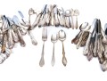 Three Partial Silver Plated Flatware Sets (98 Pcs): Rogers, Community & Oneida 