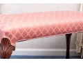 Custom Upholstered Queen Anne Style Bed End Bench