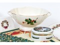 Decorative Christmas Lot, Including Spode 