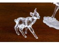 Swarovski Crystal Figurines Of Stag And Fawn