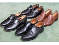 Collection Of Four Pairs Of Mens Dress Shoes, Including Ferragamo, Sizes: 10 1/2 And 11.
