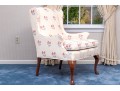Queen Anne Style Custom Upholstered Wing Chair
