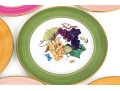 Vibrant Set Of Eight Limoges Porcelain Fruit Plates