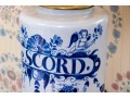 Delft E.e Scord Apothecary Jar Mounted As A Table Lamp