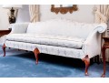 English Chippendale Style Camelback Custom Upholstered Sofa