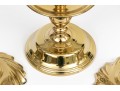 Quality Collection Of Five Brass Candlesticks, Including Two Pairs
