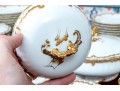 40 Piece French Elite Limoges Gilt Trimmed Porcelain Service