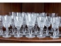 Set Of Twenty-Two Waterford Cut Crystal Stemmed Goblets