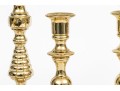 Collection Of Six Baldwin Brass Candlesticks, Including Two Pairs