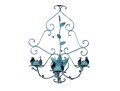 Cast Metal Three Light Candle Sconce
