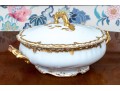 40 Piece French Elite Limoges Gilt Trimmed Porcelain Service