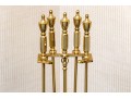 Quality Brass Fire Tools On Stand