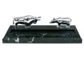 Bey Berk International Stock Market Themed Marble Pen Tray