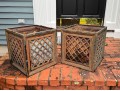 Pair Of Cast Iron Planters