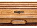 Antique Oak Secretary Desk With Tambour Top