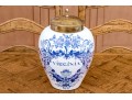 Williamsburg Restoration Dutch Delft Lidded Tobacco Jar