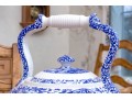 Oversized English, Spode Blue And White Transfer Ware Lidded Kettle