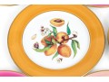 Vibrant Set Of Eight Limoges Porcelain Fruit Plates
