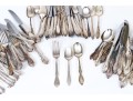 Three Partial Silver Plated Flatware Sets (98 Pcs): Rogers, Community & Oneida 
