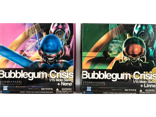 Yamato Bubblegum Crisis 1/15 Moto Slave Figures – Nene & Linna Boxed