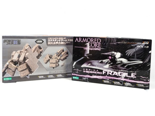 Kotobukiya Armored Core & Frame Arms Model Kits – 2 Boxed Sets