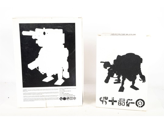 ThreeA “World War Robot” Figures – Large Martin & MK2 Bramble By Ashley Wood